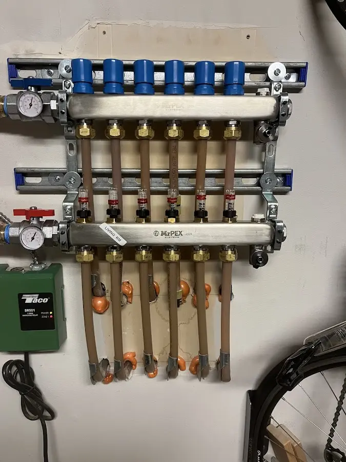 Plumber performing Leak Detection at a residential property in Hancock